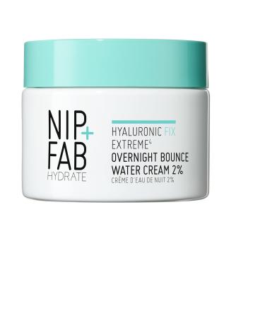 Hyaluronic Fix Extreme4 Overnight Bounce Water Cream 2% 50 ml Hydrating Smooths Pores Fine Lines and Wrinkles Prevents Moisture Loss