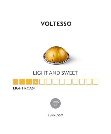 Nespresso VertuoLine Voltesso Mild Roast Espresso Coffee Pods - 50 Count (Pack of 5) | VERTUOLINE ONLY - Buy Online on SooperMarket.com