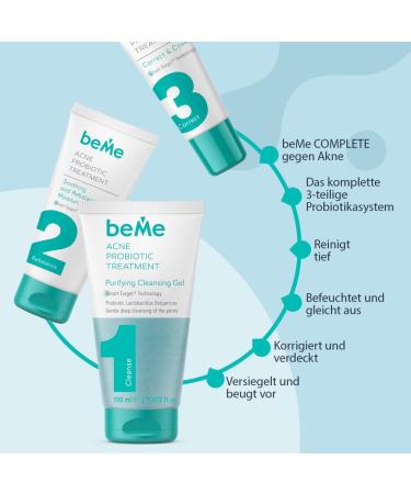 Bee Anti-Acne 3-Stage System with Probiotics | 3-in-1 Solution for Problematic Skin - Cleaning Gel Moisturizer & Pimple Stick Value Pack - Buy Online on SooperMarket.com