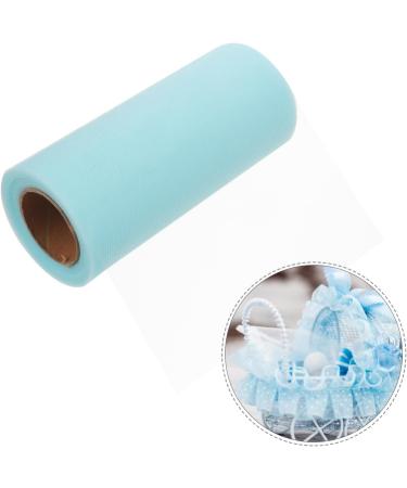 STOBOK 1 roll Supply Decorative Home Party Ribbon Wrapping Skirt Tulle Decor of Wedding Polyester DIY 2200X15cm White - Buy Online on SooperMarket.com