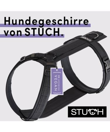Stuch Dog Harness - Adjustable Padded Nylon for All Sizes | Small Medium Large | Black XS - Buy Online on SooperMarket.com