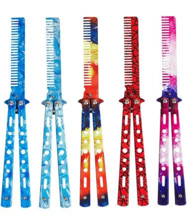 Comb Trainer Stainless Steel Unsharpened Slice Butterfly Training Comb for Beginner Red Practice Comb Trainer - Buy Online on SooperMarket.com