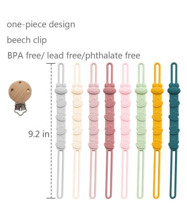 DeMissir Silicone Pacifier Clips Holder - 4Pcs Cute Frogs Design for Baby Boys and Girls - Buy Online on SooperMarket.com