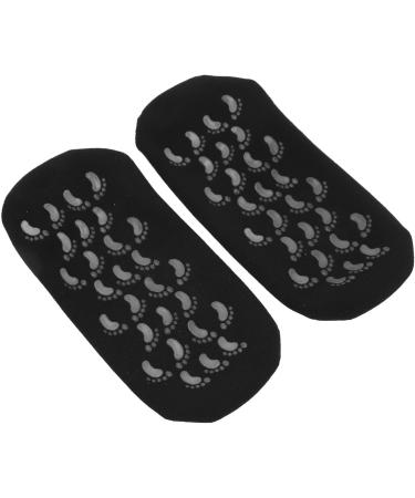 2 Pairs Deep Moisturizing Gel Socks for Rough Cracked and Dry Skin Gel Lined Foot Moisturizing Socks Black - Buy Online on SooperMarket.com