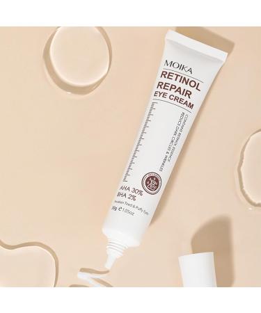 Retinol Eye Cream Anti Aging Eye Cream For Wrinkles AHA 30% Repair Eye Cream For Dark Circles And Puffy Eyes Under Eye Cream For Dark Circles Hydrated Smooth Firming Lift Skin - Buy Online on SooperMarket.com