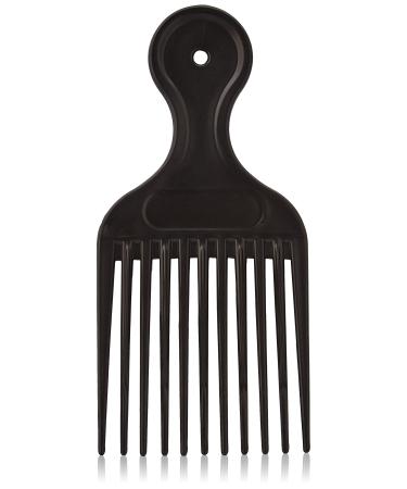 LA MODA PLASTIC AFRO COMB Black