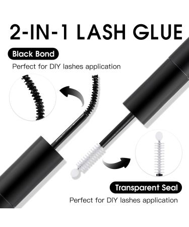 Eyelash Glue - Latex-Free Waterproof Lash Bond & Seal for Sensitive Eyes - 72 Hour Strong Hold - Buy Online on SooperMarket.com