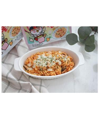 Samyang Cream Carbo Bulldark Spicy Chicken Roasted Noodle Soup (Pack of 4) - Korean Ramen for Spicy Korea Noodle Challenge - 4.93 Ounce - Buy Online on SooperMarket.com