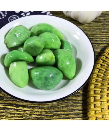 Laba Jade Garlic Pickled Vegetable with Vinegar & Fresh Green Garlic - 250g Bag - Buy Online on SooperMarket.com
