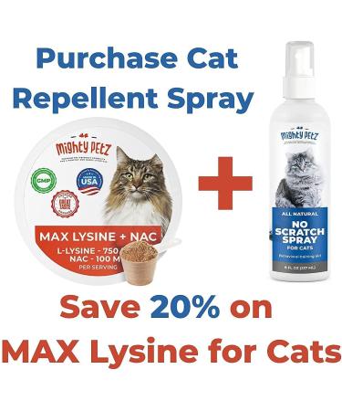 Mighty Petz Cat Repellent Spray for Furniture - Indoor & Outdoor Use | No Scratch | Alcohol-Free Deterrent | Behavioral Training Aid | Couch Protector - 8 oz - Buy Online on SooperMarket.com