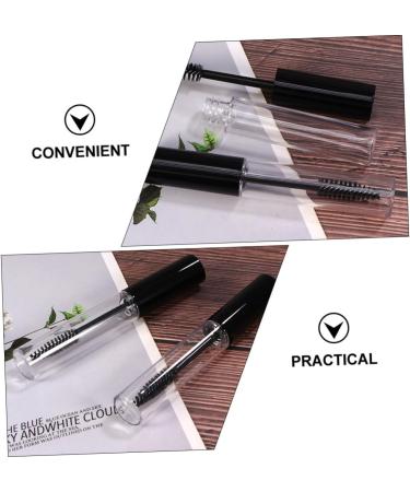 Healvian 32 Pcs Mascara Tube Transparent Balm Tube Empty Mascara Bottle and Brush Eyelash Brush Tube Plastic 1 g (Pack of 1) Blackx2pcs - Buy Online on SooperMarket.com