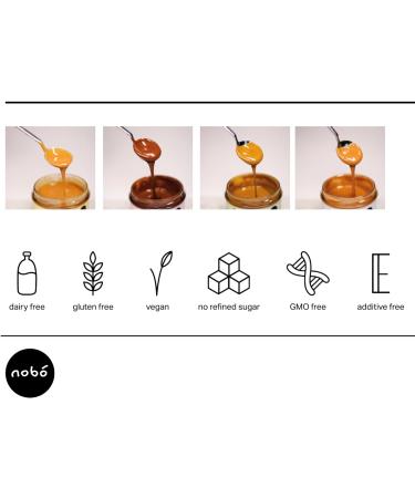 nob Roasted Hazelnut Butter - Single Ingredient 100% IGP Piedmont Hazelnuts - Plant Based Refined Sugar Free Palm Oil Free Gluten Free - Source of Vegan Protein & Folate - 200g Hazelnut Spread - Buy Online on SooperMarket.com