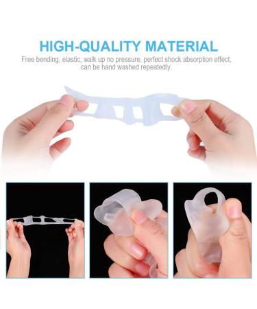 1 Pair Gel Toe Separators for Bunions & Overlapping Toes - Toe Straightener and Big Toe Corrector - Buy Online on SooperMarket.com