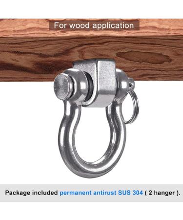 SELEWARE 304 Stainless Steel Swing Hangers Set - Heavy Duty 1800LB Capacity for Playground, Yoga Hammock, Porch Swing Sets - 4-3/4 Inch, 2pcs - Buy Online on SooperMarket.com