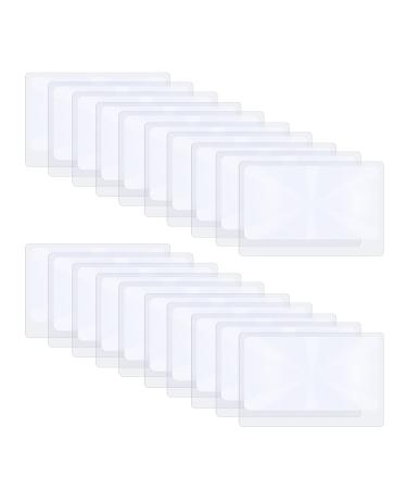 Molain 3X Pocket Magnifier Fresnel Lenses Credit Card Magnifier Wallet Magnifying Glass Jewelry Loupe Reading Aid (20Pcs Posen)