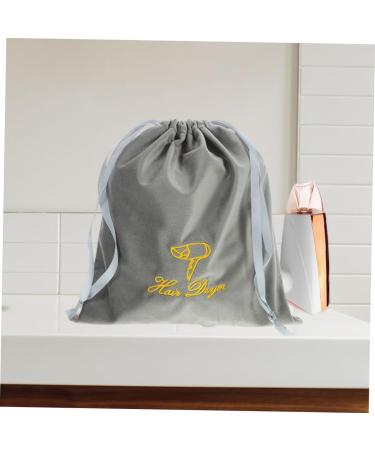 Gogogmee 2pcs Hair Dryer Storage Bag Drawstring Bags Hair Dryer Bag Drawstring Pouch Hair Blow Dryer Bag Hair Blower Bag Drawstring Storage Bag Blow Dryer Pouch Hair Dryer Organizers Bag 35.00X30.00X0.50CM Grey - Buy Online on SooperMarket.com