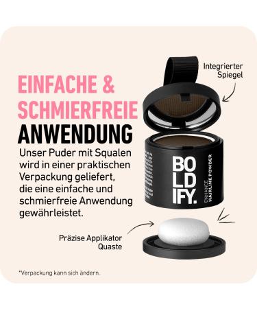 Boldify Approach Powder | Instant Scatter Hair Repair for Thinning & Gray Roots | 48-Hour Formula | Copper Brown 10g - Spread-Free Hair Solution - Buy Online on SooperMarket.com