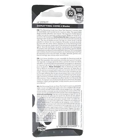 Show Tech Detangler with 6 Blades - 3cm Long - Effortless Grooming for Pets | International Shipping - Buy Online on SooperMarket.com