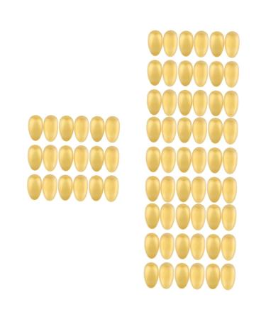 FRCOLOR 96 Pcs Hair Dye Earmuffs Ear Cap Bathing Shower Earmuff Ear Covers for Bath Reusable Ear Covers Waterproof Shower Cap Ear Color Protectors Gold Tool Crown Miss Multipurpose Plastic