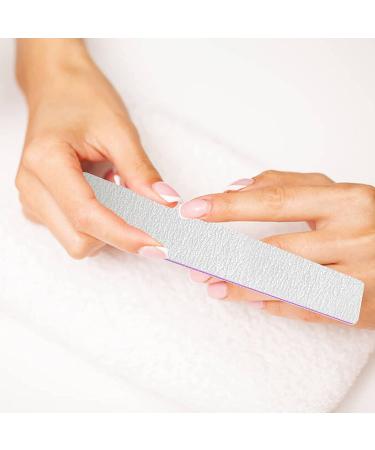 Lofuanna 15 Pack Professional Nail File Set - 100/180 Grit Double Sided Emery Board for Acrylic & Natural Nails - Manicure Tools for Home or Salon Use - Buy Online on SooperMarket.com
