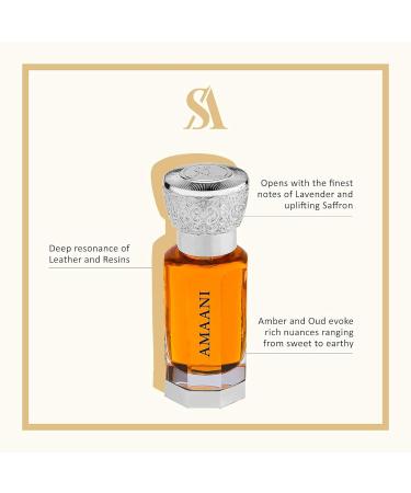 Swiss Arabian Amaani - Luxury Products From Dubai - Long Lasting And Addictive Personal Perfume Oil Fragrance - A Seductive Signature Aroma - 0.4 Oz - Buy Online on SooperMarket.com