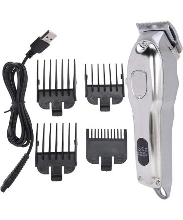 Professional Hair Clippers Kit with LCD Display - Rechargeable Stainless Steel Beard & Mustache Trimmer for Men | Grooming Salon Essentials - Buy Online on SooperMarket.com
