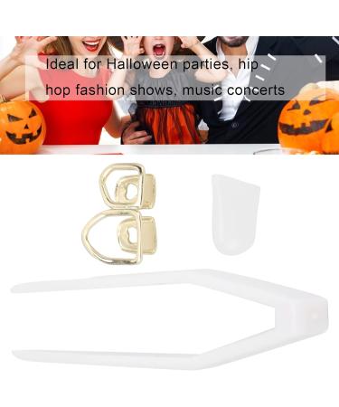 Halloween Hip Hop Teeth Hip Hop Hollow Tooth Convenient 2 Brass Fashionable for Party for Fashion Show for Festival(gold) - Buy Online on SooperMarket.com