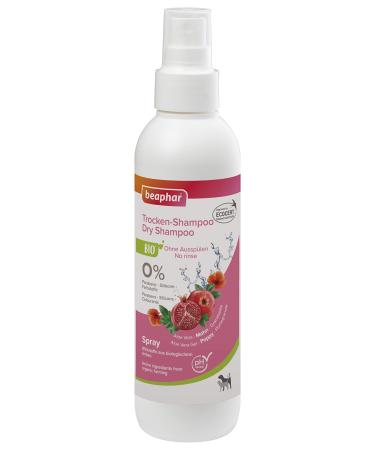 beaphar 17750 organic dry shampoo for dogs and cats gentle care and cleaning of the coat without water 200 ml dry shampoo