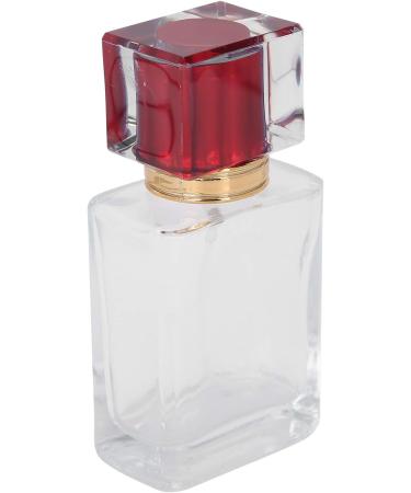Verdant Touch Perfume Bottle Glass Perfume Bottle 50ml Refillable Atomizer Dispenser Liquid Makeup Container Red - Buy Online on SooperMarket.com