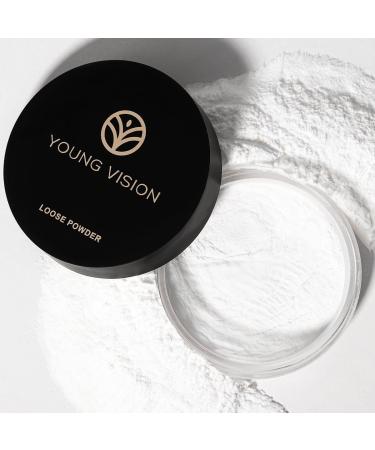 YOUNG VISION Flawless Finish Loose Powder - Translucent Setting Powder Blurs Fine Lines & Imperfections Lightweight Long-Lasting Suitable for All Skin Types Makeup Essential Sheer