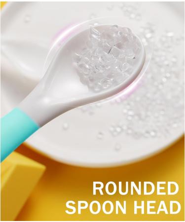 4PC Curved Baby Spoon Set - Lifine Bent Cutlery for Self-Feeding Toddlers | Ideal Baby Feeding Accessories - Buy Online on SooperMarket.com