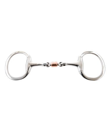 Korsteel Stainless Steel Copper Roller Mouth Eggbutt Snaffle Bit - 5"