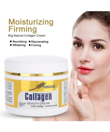 Collagen Beauty Cream Made with 100% Pure Human-like Collagen 80g Anti Aging Face Hydrating Moisturizer City Beauty Sculpting Cream Skin Firming Cream Smooth Wrinkles & Fine Lines - Buy Online on SooperMarket.com