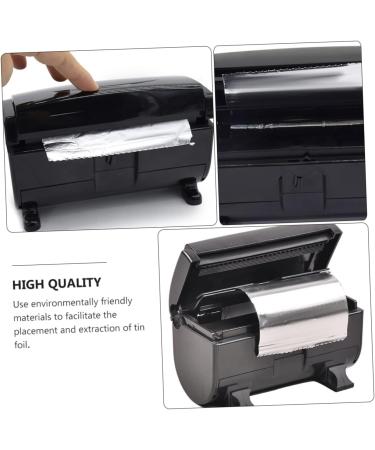 2 Pcs Tin Foil Dispenser Aluminium Foil Hairdressing Foil Cutting Machine Fold Foil Cutting Tool Automatic Care Product Abs Environmental Protection Material Blackx2pcs 17x9cmx2pcs - Buy Online on SooperMarket.com