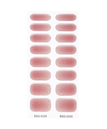 Semi Cured Gel Nail Polish Stickers Fashion Classical Nails Strips Waterproof Adhesive Full Wraps Gel Nail Art Stickers Semi Cured Gel Nail Strips Starter Kits BSG0335