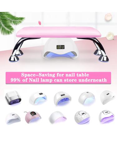 Microfiber Leather Nail Arm Rest Cushion - Hand Rest for Acrylic Nails and Toenails - Manicure Stand Pillow for Nail Art - Pink - Buy Online on SooperMarket.com