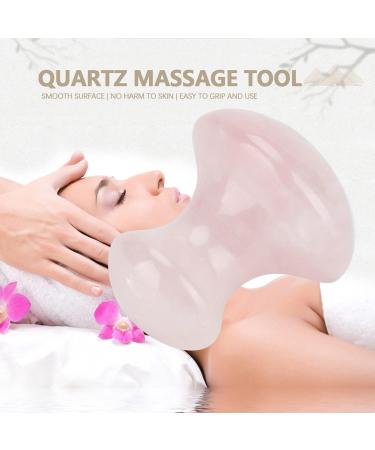 Buy BORDSTRACT Rose Quartz Massage Stone - Natural Mushroom-Shaped Face Tool for Wrinkle Removal & Facial Lift - Ideal for Home Massage - International Shipping Available - Buy Online on SooperMarket.com