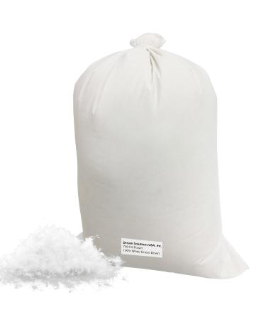Bulk Goose Down Filling (1/2 lb.) 700 Fill Power - 100% Natural White  No Feathers - Fill Comforters  Pillows  Jackets and More - Ultra-Plush Hungarian Softness - Dream Solutions USA Brand