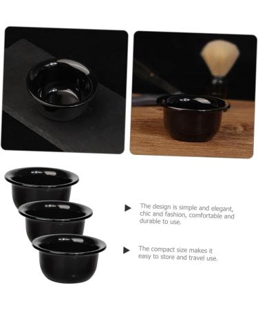 Angoily 3-Section Shaving Shell Razor Holder | Black Soap & Foam Bowl | Men's Shaving Accessories | International Shipping Available - Buy Online on SooperMarket.com