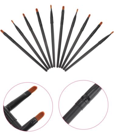 Angoily 20 Pcs Nose Shadow Brush Mix Miss Wooden Handle Brush 13x0.8cmx2pcs Blackx2pcs - Buy Online on SooperMarket.com