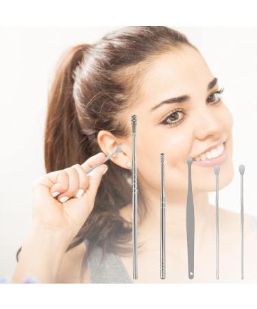 HEIMEABI Spring Earwax Cleaner Kit - 8-in-1 Ear Pick Tools for Ear Wax Removal and Eye Scrub Cleansing Pads - Buy Online on SooperMarket.com