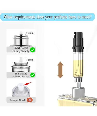 Brarios Perfumed Robber Refillable Travel Perfume Atomizer - 5ml Mini Portable Spray Bottle in Gray | Perfect On-the-Go Fragrance Solution - Buy Online on SooperMarket.com
