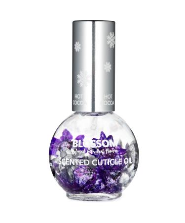 Blossom Hydrating  Moisturizing  Strengthening  Scented Cuticle Oil  Infused with Real Flowers  Made in USA  0.42 fl. oz  Hot Cocoa Hot Cocoa 0.42 Fl Oz (Pack of 1)