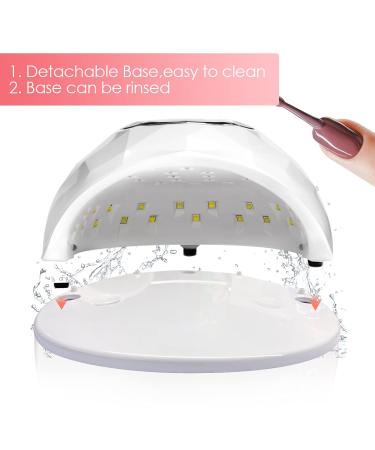 Janolia 86W UV LED Nail Dryer Lamp - Professional Gel Nail & Toenail Lamp with Sensor & LCD Display - 4 Timer Settings for Perfect Nail Design - Buy Online on SooperMarket.com