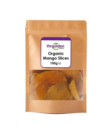 Organic Dried Mango Slices (Cheeks) 100g by Virgolden Organic