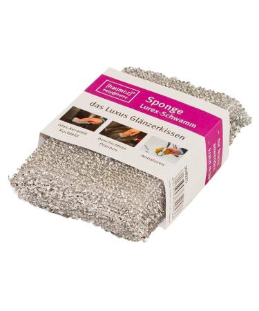 homiez Shine Cushion Lurex Cleaning Sponge Pot Cleaner Pot Sponge 13 x 8 x 2.5 cm 1 piece
