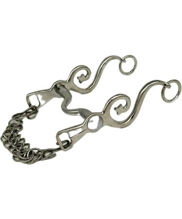 Kandare Spanish Baroque Portuguese Show - 12.5 to 16.5 | Gold & Silver Colors | Includes Chin Chain (13.5 Silver) - International Shipping Available - Buy Online on SooperMarket.com