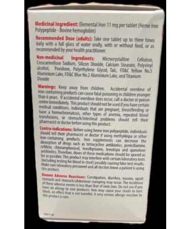 Proferrin 11mg Heme Iron 90Tablets - Buy Online on SooperMarket.com