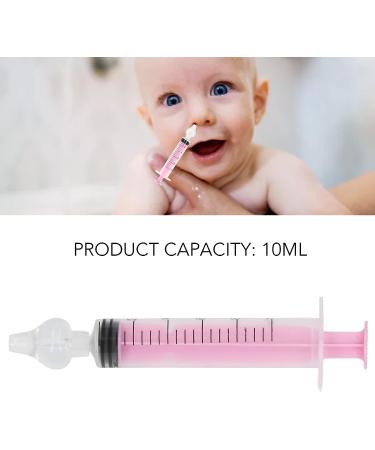 4Pcs Reusable Silicone Nasal Rinse Kit for Newborns & Toddlers - Pink Nasal Irrigator Syringe - Buy Online on SooperMarket.com