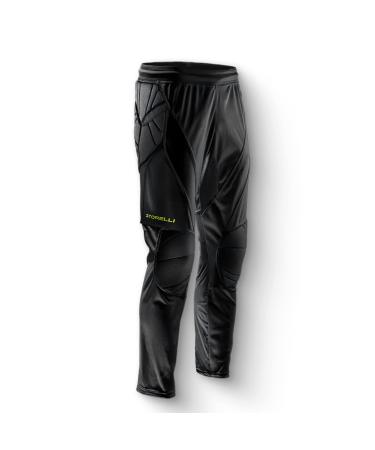Storelli ExoShield goalkeeper pants | Fully padded football pants | High quality hip and knee protection | M Black
